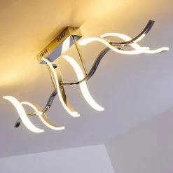 Hofstein Deckenleuchte Andria LED Chrom, 6-flammig -LED Leuchten Verkäufe deckenleuchte andria h167862 16