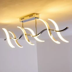 Hofstein Deckenleuchte Andria LED Chrom, 6-flammig -LED Leuchten Verkäufe deckenleuchte andria h167862 17