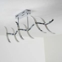 Hofstein Deckenleuchte Andria LED Chrom, 6-flammig -LED Leuchten Verkäufe deckenleuchte andria h167862 25