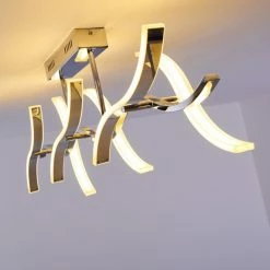 Hofstein Deckenleuchte Andria LED Chrom, 6-flammig -LED Leuchten Verkäufe deckenleuchte andria h167862 32