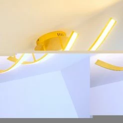 Hofstein Deckenleuchte Aranu LED Gold, 2-flammig -LED Leuchten Verkäufe deckenleuchte aranu h3007686 2