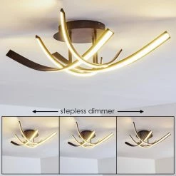 Hofstein Deckenleuchte Aranu LED Rostfarben, 4-flammig