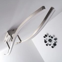 Hofstein Deckenleuchte Atina LED Nickel-Matt, 1-flammig 29 Hofstein Deckenleuchte Atina LED Nickel-Matt, 1-flammig -LED Leuchten Verkäufe deckenleuchte atina h167978 12