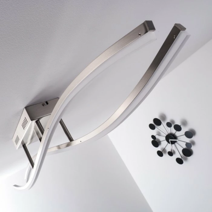 Hofstein Deckenleuchte Atina LED Nickel-Matt, 1-flammig 13 Hofstein Deckenleuchte Atina LED Nickel-Matt, 1-flammig – Bild 13