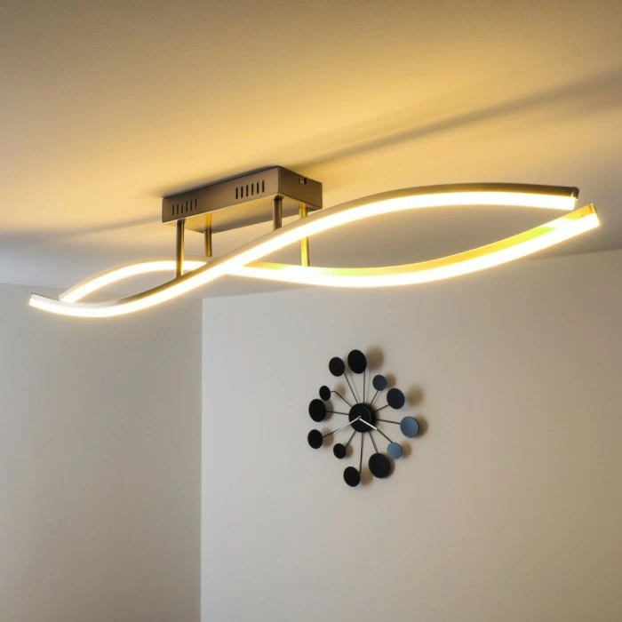 Hofstein Deckenleuchte Atina LED Nickel-Matt, 1-flammig 16 Hofstein Deckenleuchte Atina LED Nickel-Matt, 1-flammig – Bild 16