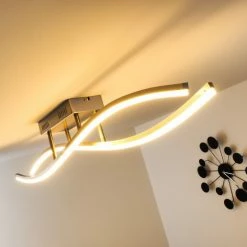 Hofstein Deckenleuchte Atina LED Nickel-Matt, 1-flammig 20 Hofstein Deckenleuchte Atina LED Nickel-Matt, 1-flammig -LED Leuchten Verkäufe deckenleuchte atina h167978 3