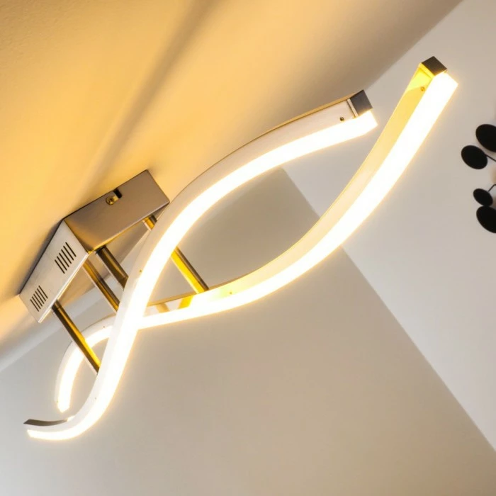 Hofstein Deckenleuchte Atina LED Nickel-Matt, 1-flammig 8 Hofstein Deckenleuchte Atina LED Nickel-Matt, 1-flammig – Bild 8