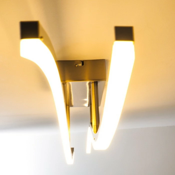 Hofstein Deckenleuchte Atina LED Nickel-Matt, 1-flammig 9 Hofstein Deckenleuchte Atina LED Nickel-Matt, 1-flammig – Bild 9