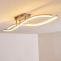 Hofstein Deckenleuchte Atina LED Nickel-Matt, 1-flammig -LED Leuchten Verkäufe deckenleuchte atina h167978 do1 12