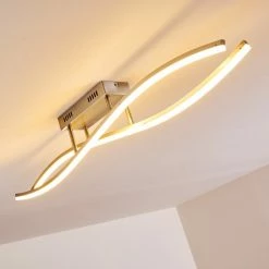 Hofstein Deckenleuchte Atina LED Nickel-Matt, 1-flammig -LED Leuchten Verkäufe deckenleuchte atina h167978 do1 15