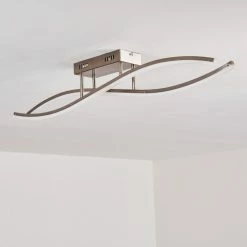 Hofstein Deckenleuchte Atina LED Nickel-Matt, 1-flammig -LED Leuchten Verkäufe deckenleuchte atina h167978 do1 17