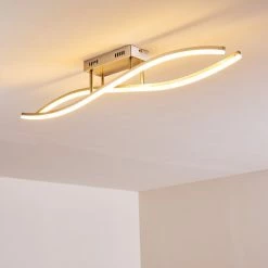 Hofstein Deckenleuchte Atina LED Nickel-Matt, 1-flammig -LED Leuchten Verkäufe deckenleuchte atina h167978 do1 2