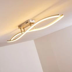 Hofstein Deckenleuchte Atina LED Nickel-Matt, 1-flammig -LED Leuchten Verkäufe deckenleuchte atina h167978 do1 8