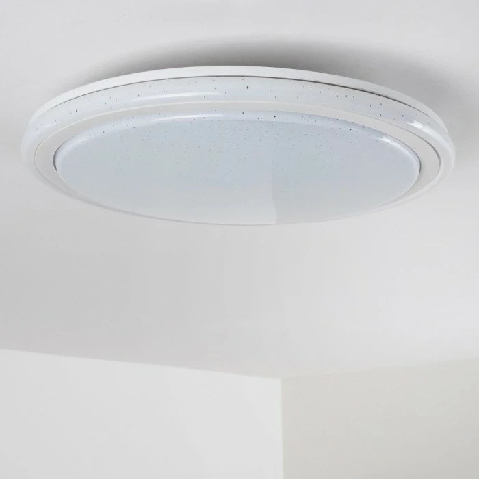 Hofstein Deckenleuchte Bermeo LED Weiß, 2-flammig, Fernbedienung, Farbwechsler 13 Hofstein Deckenleuchte Bermeo LED Weiß, 2-flammig, Fernbedienung, Farbwechsler – Bild 13