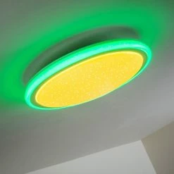 Hofstein Deckenleuchte Bermeo LED Weiß, 2-flammig, Fernbedienung, Farbwechsler 67 Hofstein Deckenleuchte Bermeo LED Weiß, 2-flammig, Fernbedienung, Farbwechsler -LED Leuchten Verkäufe deckenleuchte bermeo h3003985 17