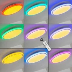 Hofstein Deckenleuchte Bermeo LED Weiß, 2-flammig, Fernbedienung, Farbwechsler 52 Hofstein Deckenleuchte Bermeo LED Weiß, 2-flammig, Fernbedienung, Farbwechsler -LED Leuchten Verkäufe deckenleuchte bermeo h3003985 2