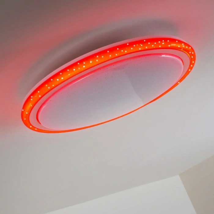 Hofstein Deckenleuchte Bermeo LED Weiß, 2-flammig, Fernbedienung, Farbwechsler 30 Hofstein Deckenleuchte Bermeo LED Weiß, 2-flammig, Fernbedienung, Farbwechsler – Bild 30