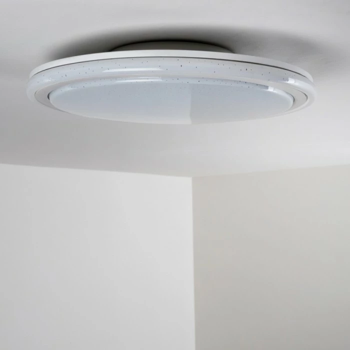 Hofstein Deckenleuchte Bermeo LED Weiß, 2-flammig, Fernbedienung, Farbwechsler 48 Hofstein Deckenleuchte Bermeo LED Weiß, 2-flammig, Fernbedienung, Farbwechsler – Bild 48