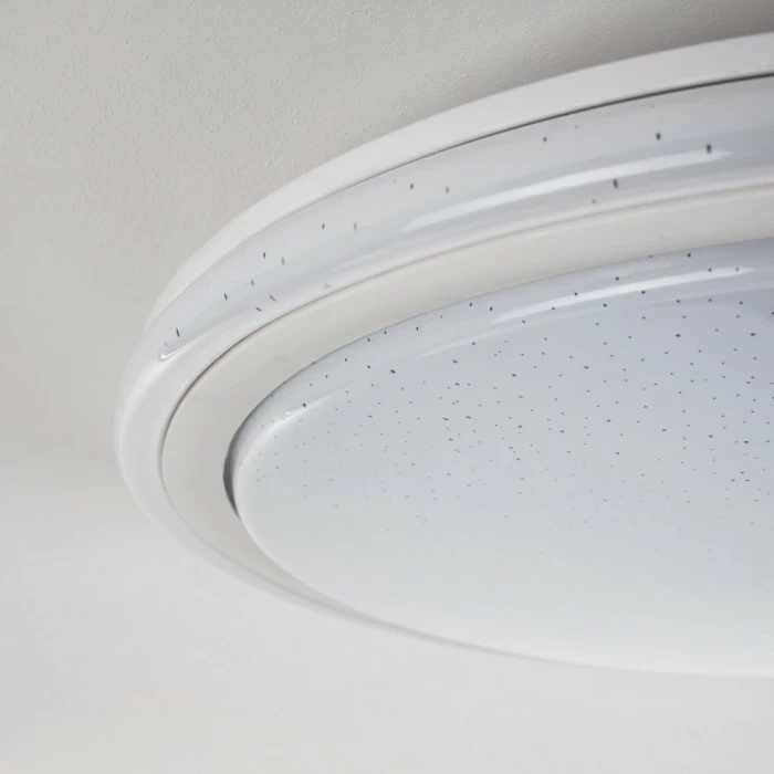 Hofstein Deckenleuchte Bermeo LED Weiß, 2-flammig, Fernbedienung, Farbwechsler 49 Hofstein Deckenleuchte Bermeo LED Weiß, 2-flammig, Fernbedienung, Farbwechsler – Bild 49