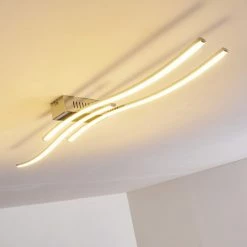 Hofstein Deckenleuchte Birches LED Nickel-Matt, Chrom, 3-flammig -LED Leuchten Verkäufe deckenleuchte birches h3006382 12