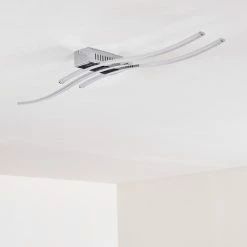 Hofstein Deckenleuchte Birches LED Nickel-Matt, Chrom, 3-flammig -LED Leuchten Verkäufe deckenleuchte birches h3006382 13