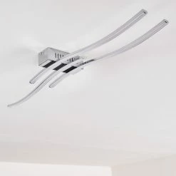 Hofstein Deckenleuchte Birches LED Nickel-Matt, Chrom, 3-flammig -LED Leuchten Verkäufe deckenleuchte birches h3006382 14