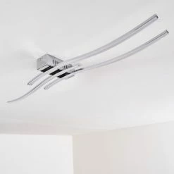 Hofstein Deckenleuchte Birches LED Nickel-Matt, Chrom, 3-flammig -LED Leuchten Verkäufe deckenleuchte birches h3006382 16