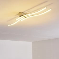 Hofstein Deckenleuchte Birches LED Nickel-Matt, Chrom, 3-flammig -LED Leuchten Verkäufe deckenleuchte birches h3006382 2