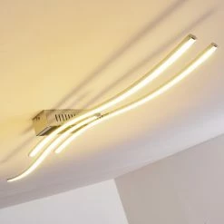 Hofstein Deckenleuchte Birches LED Nickel-Matt, Chrom, 3-flammig -LED Leuchten Verkäufe deckenleuchte birches h3006382 9