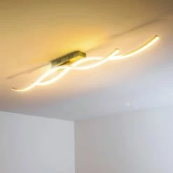 Hofstein Deckenleuchte Brindisi LED Stahl gebürstet, 1-flammig -LED Leuchten Verkäufe deckenleuchte brindisi h168500 12