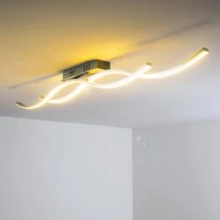 Hofstein Deckenleuchte Brindisi LED Stahl gebürstet, 1-flammig -LED Leuchten Verkäufe deckenleuchte brindisi h168500 18