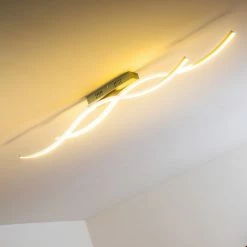 Hofstein Deckenleuchte Brindisi LED Stahl gebürstet, 1-flammig -LED Leuchten Verkäufe deckenleuchte brindisi h168500 25