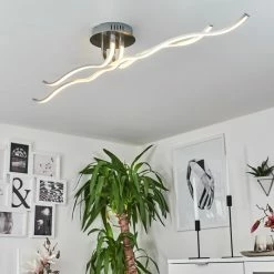 Hofstein Deckenleuchte CORATO LED Nickel-Matt, 1-flammig -LED Leuchten Verkäufe deckenleuchte corato h169811 do3 10