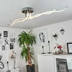 Hofstein Deckenleuchte CORATO LED Nickel-Matt, 1-flammig -LED Leuchten Verkäufe deckenleuchte corato h169811 do3 6