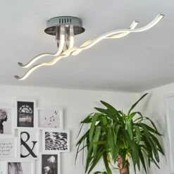 Hofstein Deckenleuchte CORATO LED Nickel-Matt, 1-flammig -LED Leuchten Verkäufe deckenleuchte corato h169811 do3 8