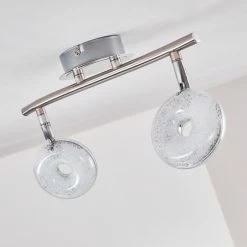 Hofstein Deckenleuchte Donot LED Nickel-Matt, 2-flammig -LED Leuchten Verkäufe deckenleuchte donot h3020913 do2 13