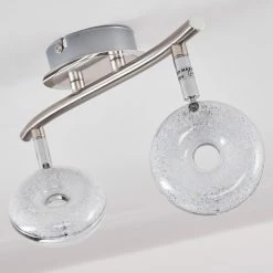 Hofstein Deckenleuchte Donot LED Nickel-Matt, 2-flammig -LED Leuchten Verkäufe deckenleuchte donot h3020913 do2 6