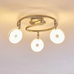 Hofstein Deckenleuchte Donot LED Nickel-Matt, 3-flammig -LED Leuchten Verkäufe deckenleuchte donot h3020920 do2 18