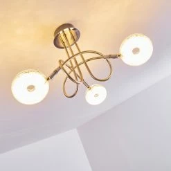 Hofstein Deckenleuchte Donot LED Nickel-Matt, 3-flammig -LED Leuchten Verkäufe deckenleuchte donot h3020937 do2 9