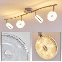 Hofstein Deckenleuchte Donot LED Nickel-Matt, 4-flammig