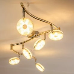 Hofstein Deckenleuchte Donot LED Nickel-Matt, 6-flammig -LED Leuchten Verkäufe deckenleuchte donot h3020951 do2 13