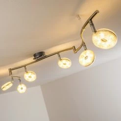 Hofstein Deckenleuchte Donot LED Nickel-Matt, 6-flammig -LED Leuchten Verkäufe deckenleuchte donot h3020951 do2 6