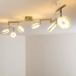 Hofstein Deckenleuchte Donot LED Nickel-Matt, 6-flammig -LED Leuchten Verkäufe deckenleuchte donot h3020951 do2 8