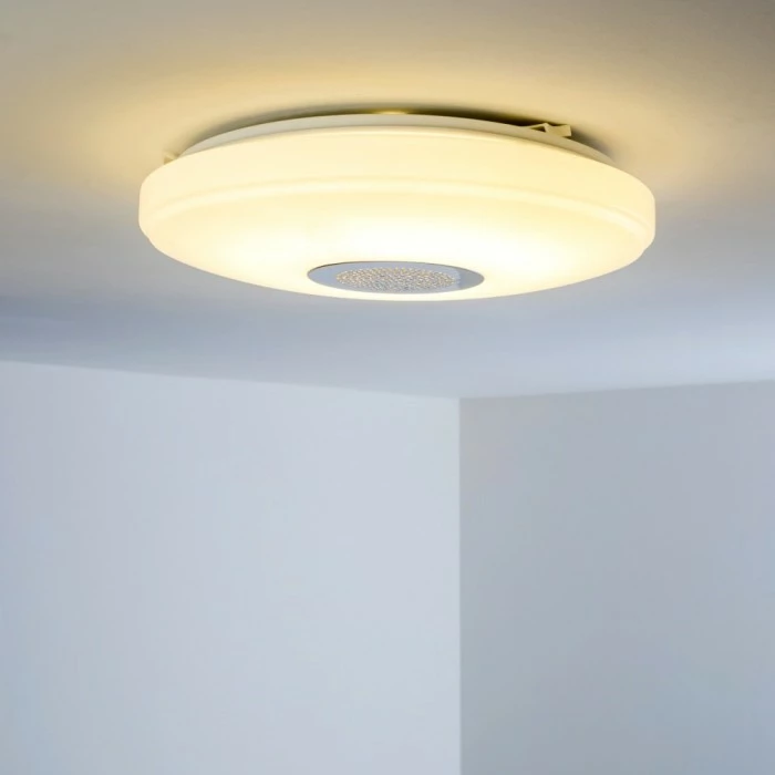 Hofstein Deckenleuchte Hemlo LED Weiß, 1-flammig, Fernbedienung, Farbwechsler 11 Hofstein Deckenleuchte Hemlo LED Weiß, 1-flammig, Fernbedienung, Farbwechsler – Bild 11