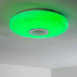 Hofstein Deckenleuchte Hemlo LED Weiß, 1-flammig, Fernbedienung, Farbwechsler 43 Hofstein Deckenleuchte Hemlo LED Weiß, 1-flammig, Fernbedienung, Farbwechsler -LED Leuchten Verkäufe deckenleuchte hemlo h3001332 12