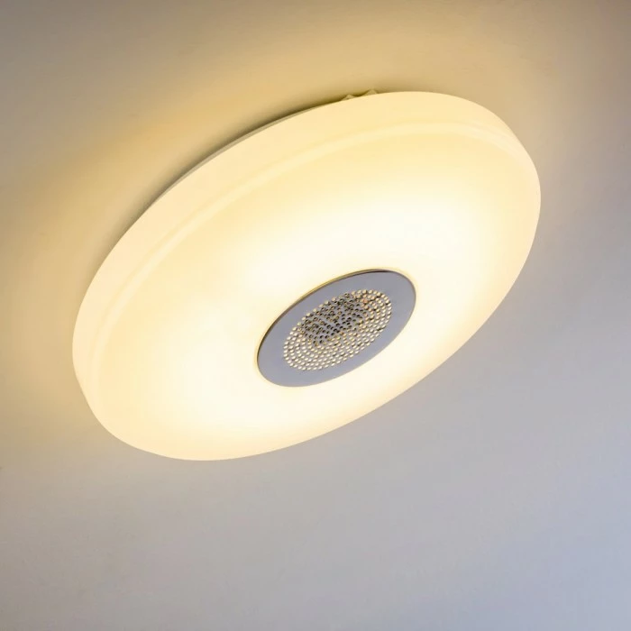 Hofstein Deckenleuchte Hemlo LED Weiß, 1-flammig, Fernbedienung, Farbwechsler 9 Hofstein Deckenleuchte Hemlo LED Weiß, 1-flammig, Fernbedienung, Farbwechsler – Bild 9