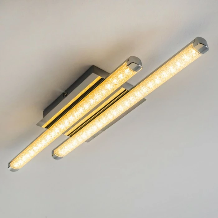 Hofstein Deckenleuchte Iskut LED Chrom, 2-flammig 10 Hofstein Deckenleuchte Iskut LED Chrom, 2-flammig – Bild 10