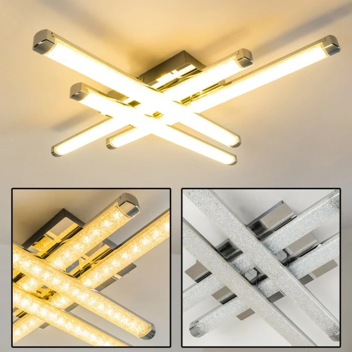 Hofstein Deckenleuchte Iskut LED Chrom, 4-flammig 1 Hofstein Deckenleuchte Iskut LED Chrom, 4-flammig