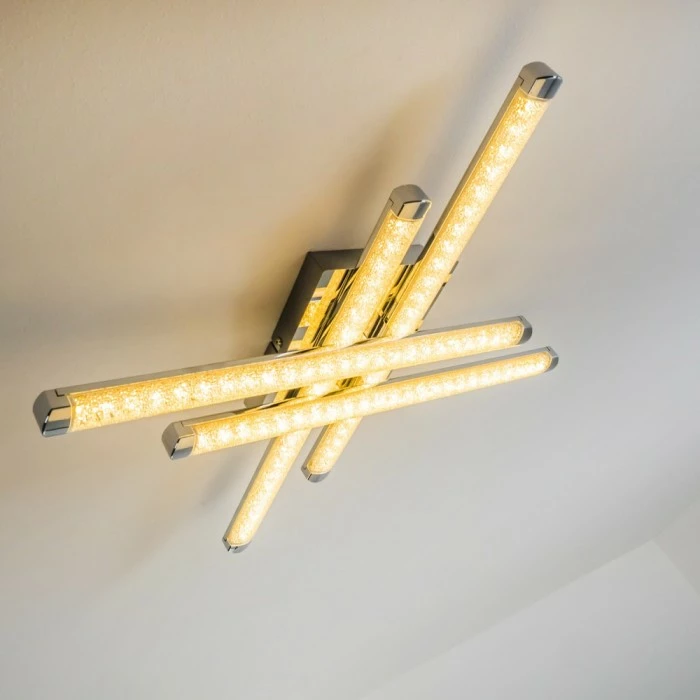 Hofstein Deckenleuchte Iskut LED Chrom, 4-flammig 12 Hofstein Deckenleuchte Iskut LED Chrom, 4-flammig – Bild 12