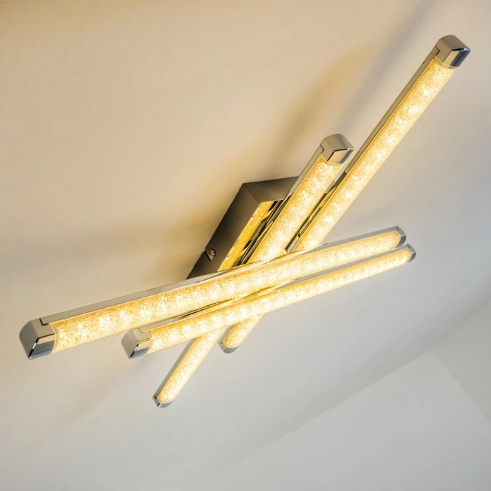 Hofstein Deckenleuchte Iskut LED Chrom, 4-flammig 14 Hofstein Deckenleuchte Iskut LED Chrom, 4-flammig – Bild 14